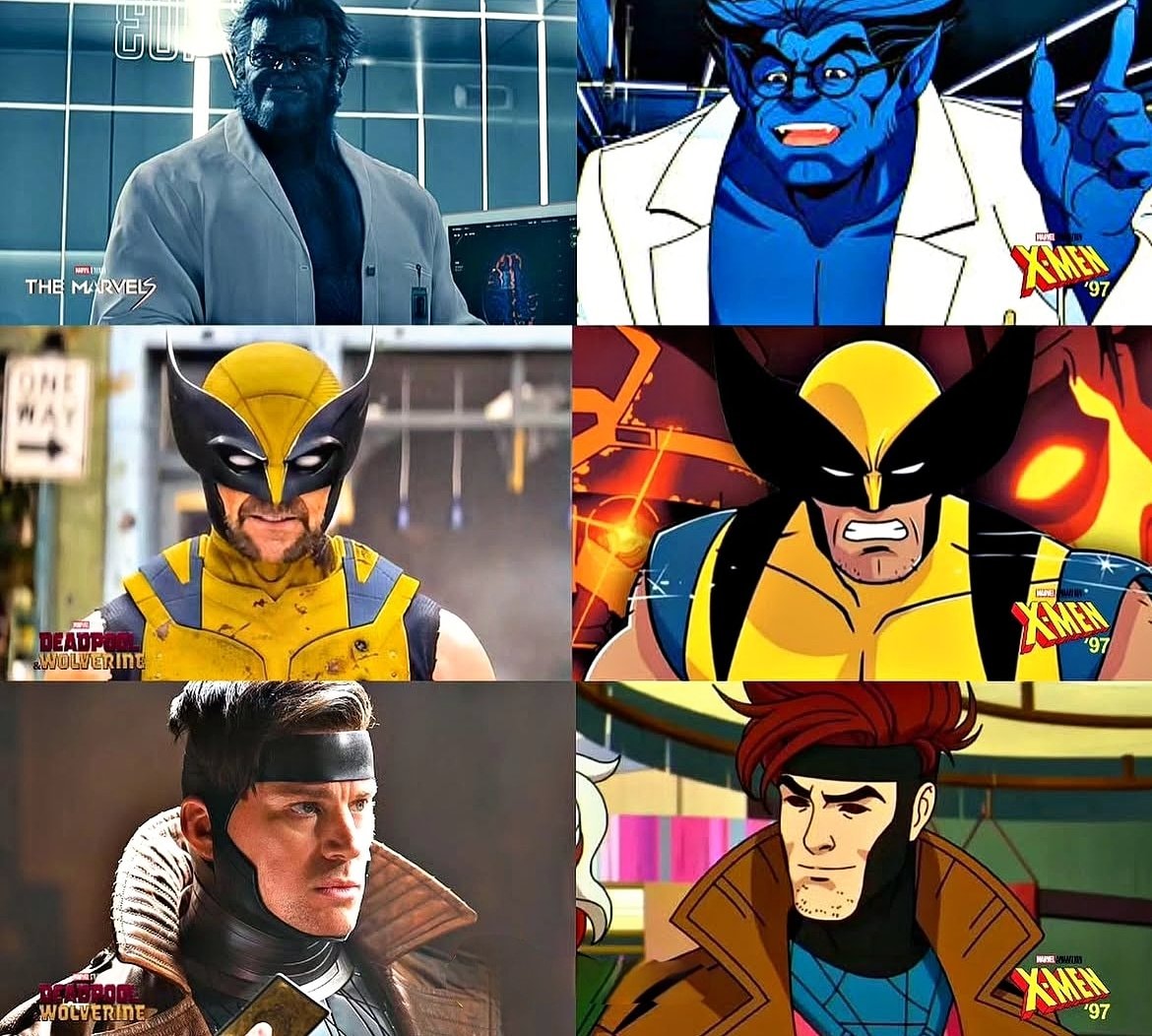 MCU X-Men 97 live action comparison