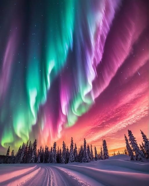 Aurora Borealis Lapland Finland 🌌