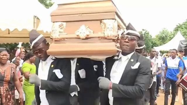 dancing funeral procession