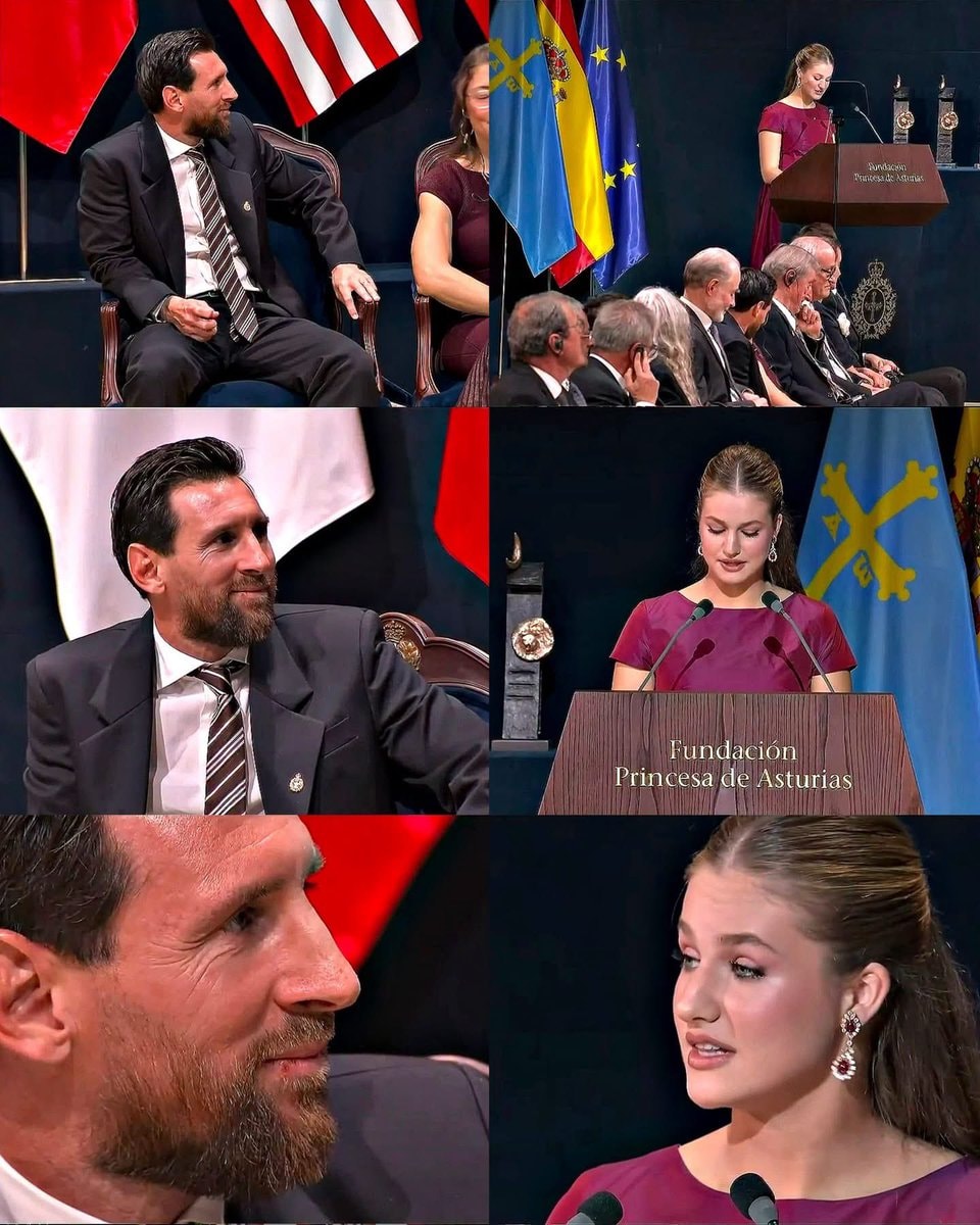 Princess Leonor on Lionel Messi