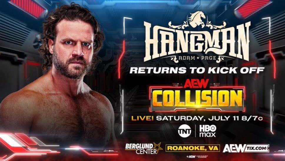 Hangman Adam Page AEW Collision return