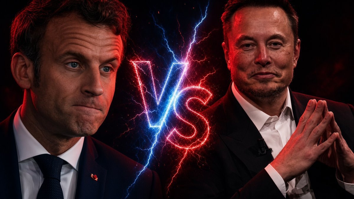 Macron vs Elon Musk Paris Summit Macron vs Elon Musk Paris Summit