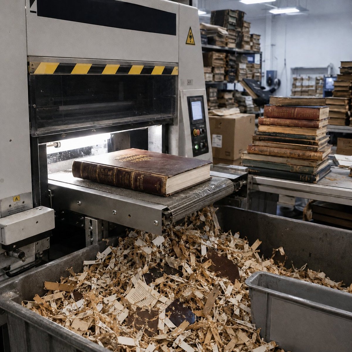 AI companies shredding books for training data
