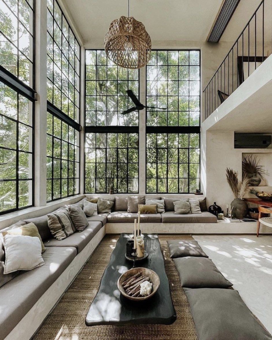 high ceilinged living room high ceilinged living room
