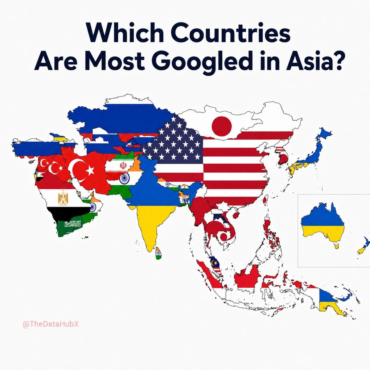 Most Googled Countries in Asia Most Googled Countries in Asia
