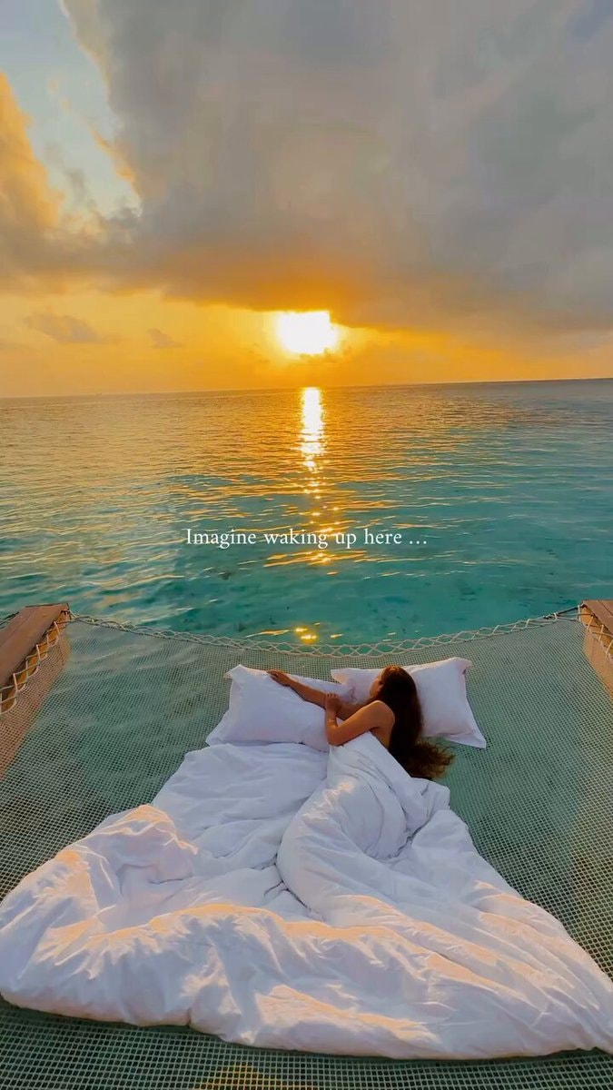 waking up over turquoise water