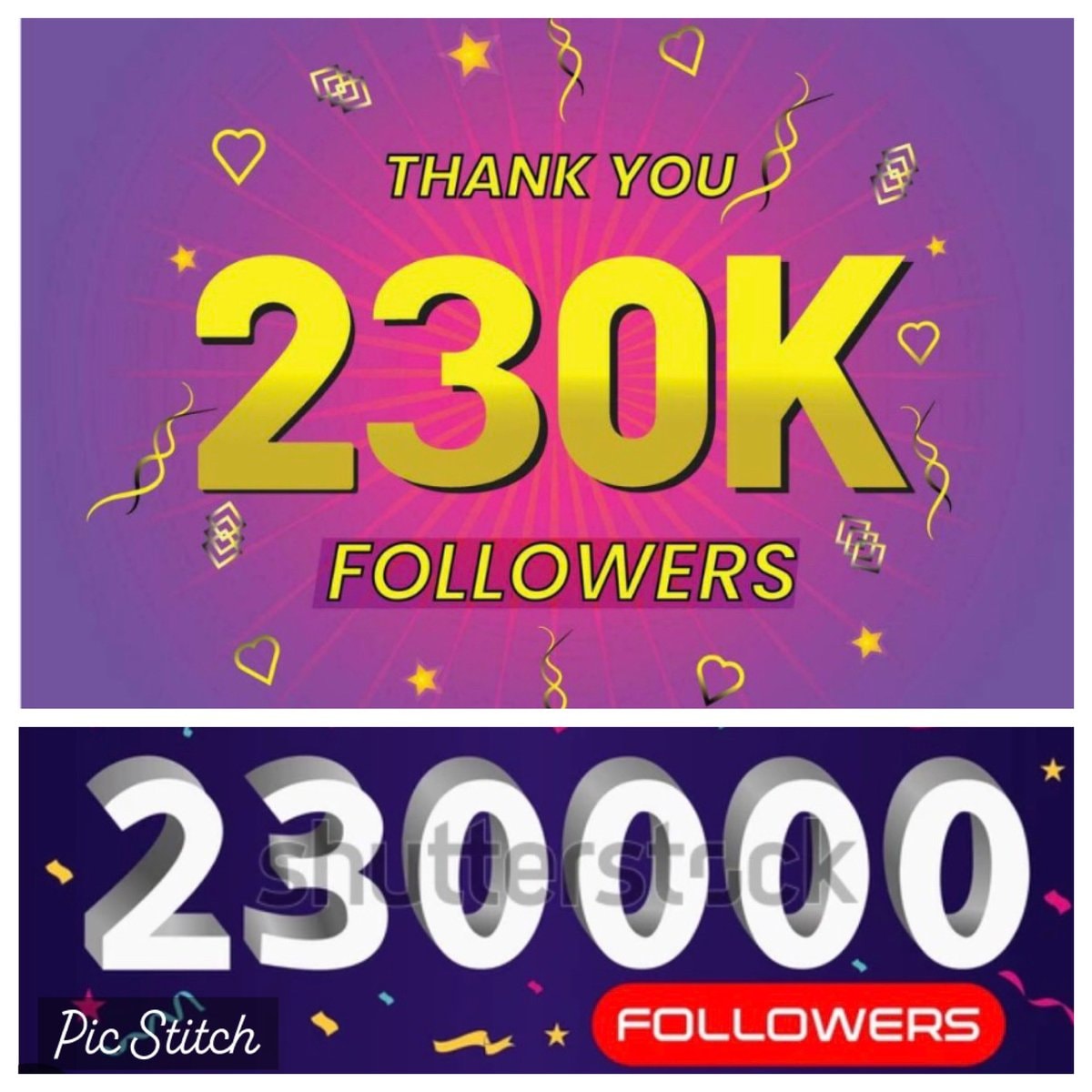 230 followers celebration