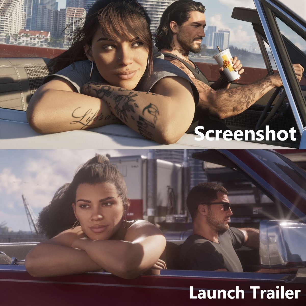 GTA 6 visual style comparison
