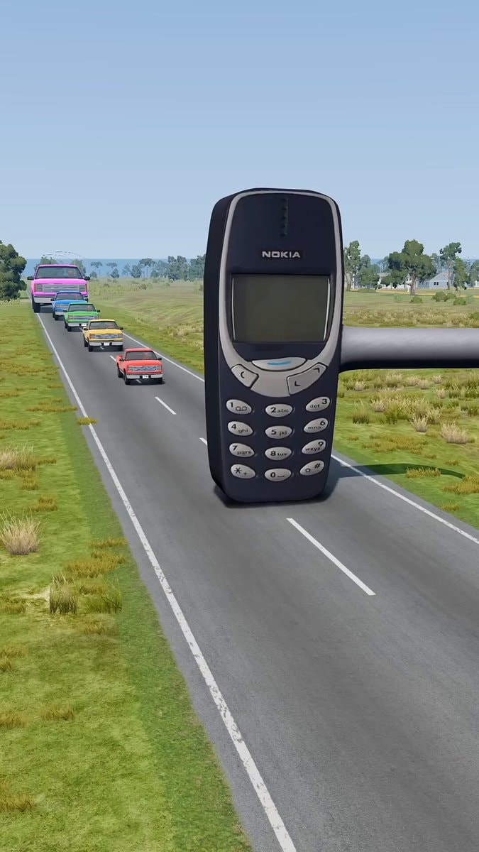 Giant Nokia blocks colorful pickups