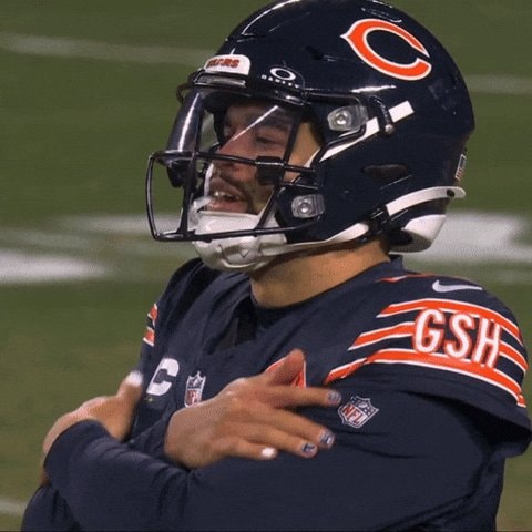 Chicago Bears player reaction GIF