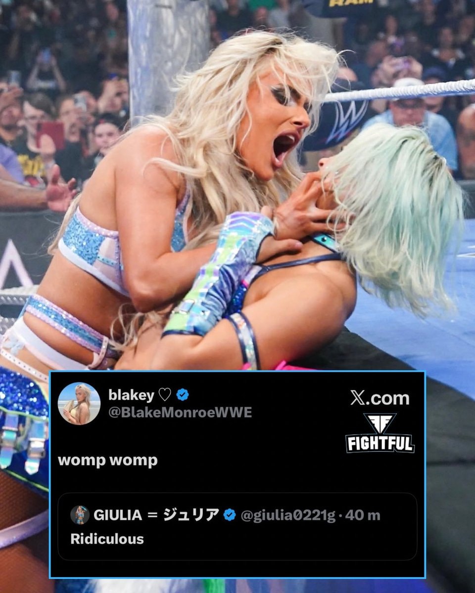 Blake Monroe Giulia wrestling moment