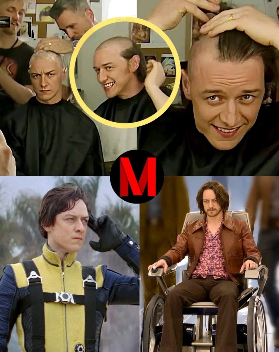 James McAvoy Professor X hair story (photo 2 of 2)