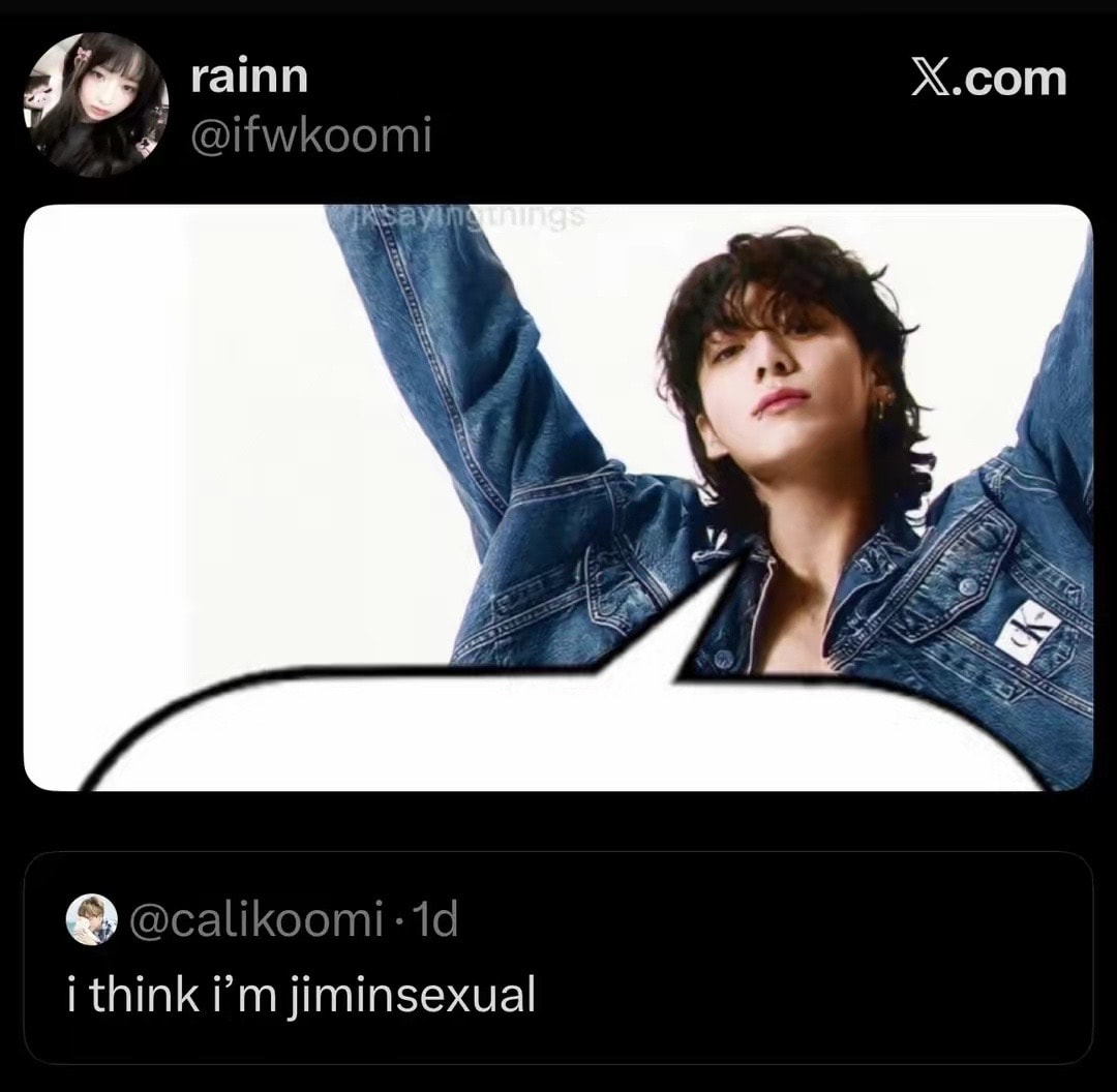 Jimin denim Calvin Klein moment