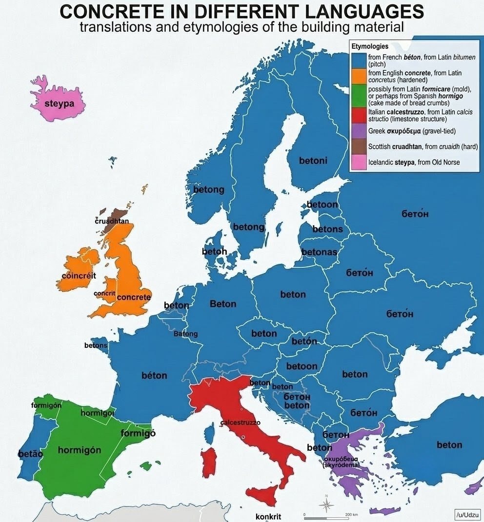 Concrete in Different Languages