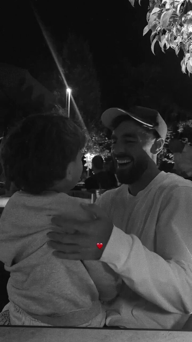 Orkun Kökçü with nephew Eymen Orkun Kökçü with nephew Eymen