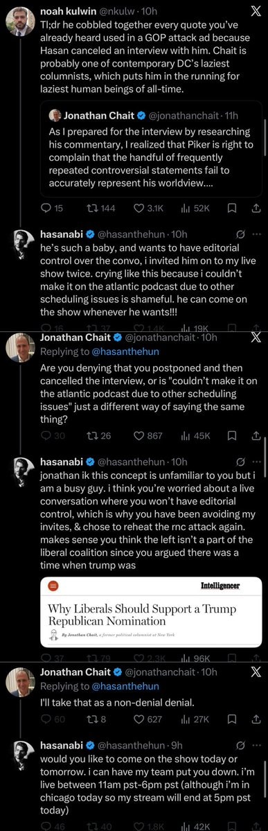 Hasan responds to Jonathan Chait article (photo 3 of 4)