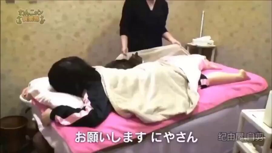 Japan spa cat massage option