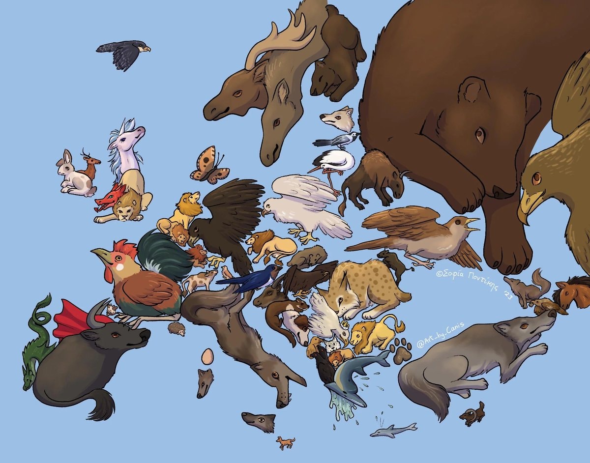 National Animal Map of Europe National Animal Map of Europe