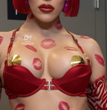 Doja Cat red bikini pose (photo 2 of 2)
