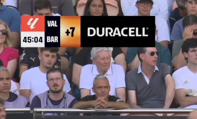 LaLiga scoreboard Duracell ad