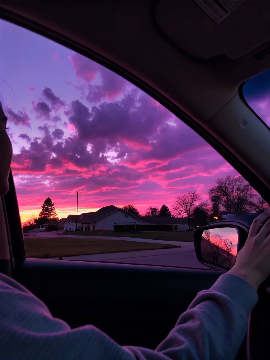 Sunset drive hand out the window (photo 2 of 2)