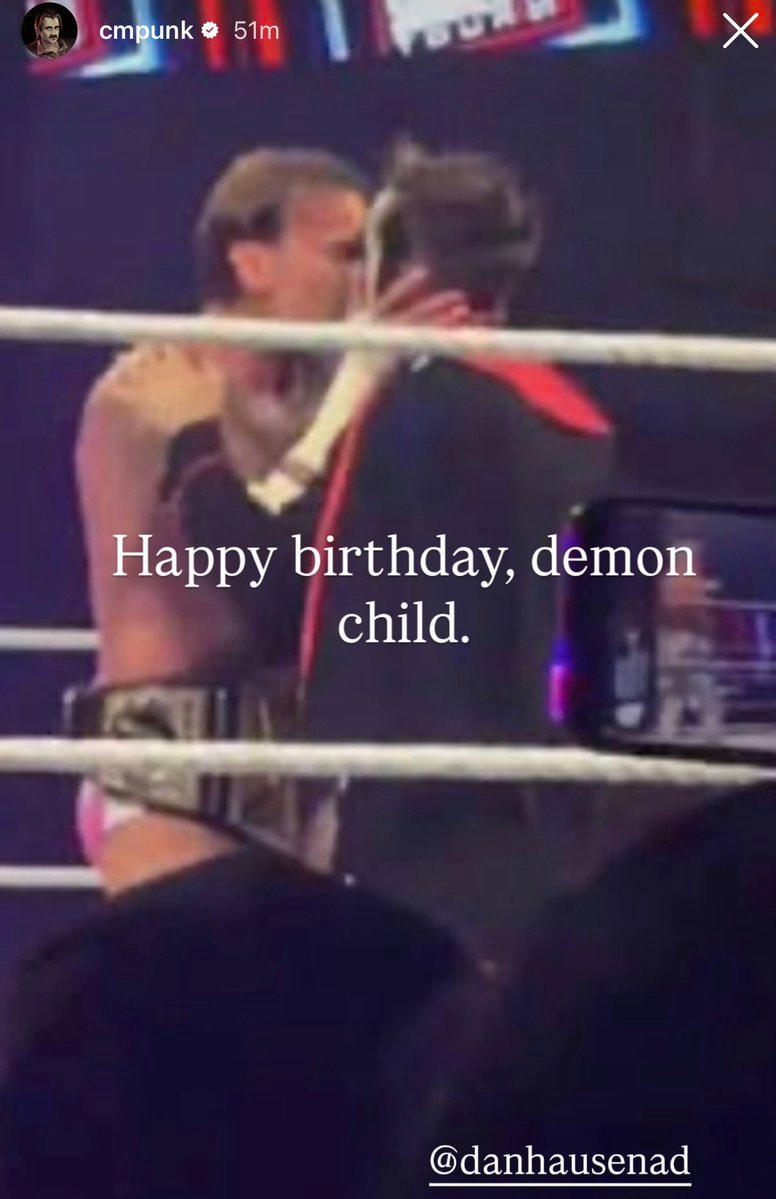 CM Punk wishes Danhausen happy birthday CM Punk wishes Danhausen happy birthday