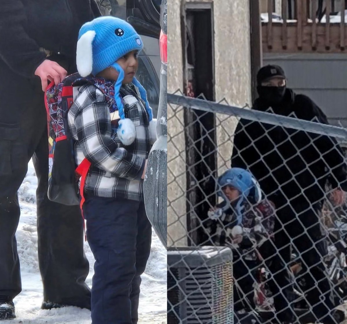 A Five Year Old Boy At His House Door A Five Year Old Boy At His House Door