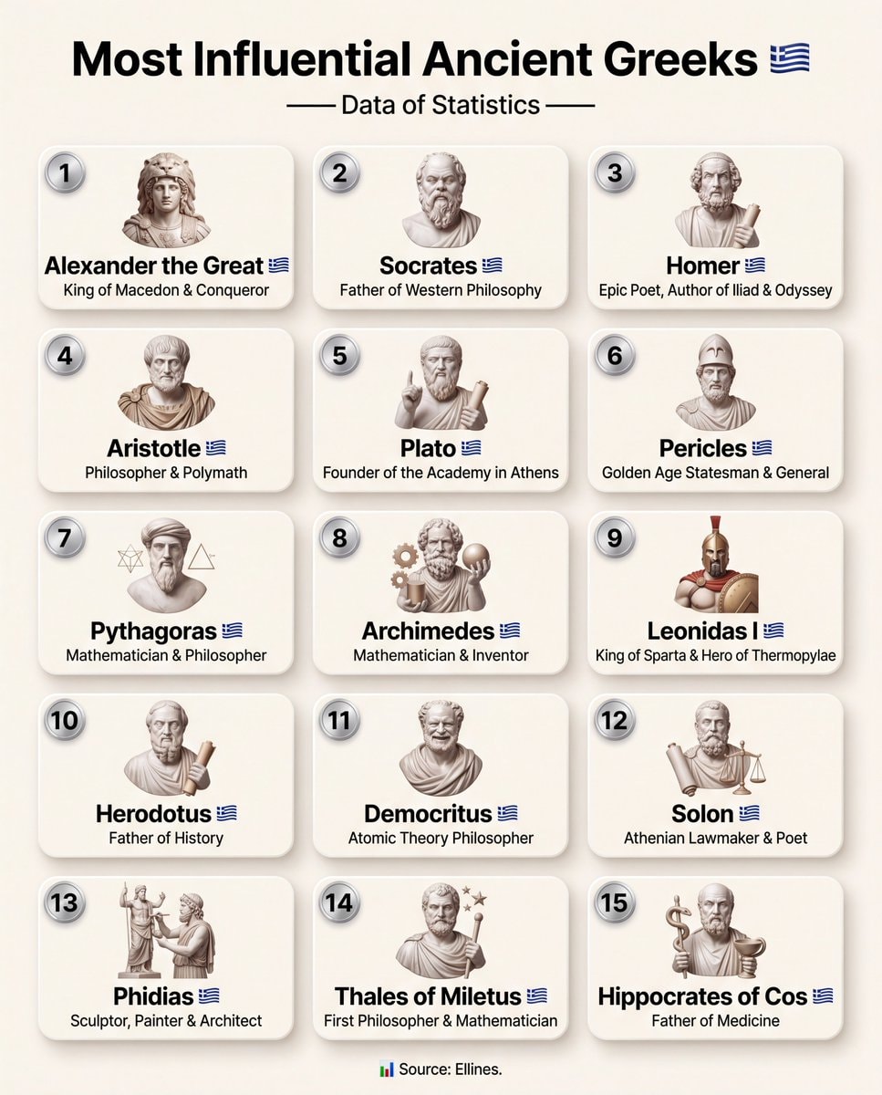 Most Influential Ancient Greeks ranking