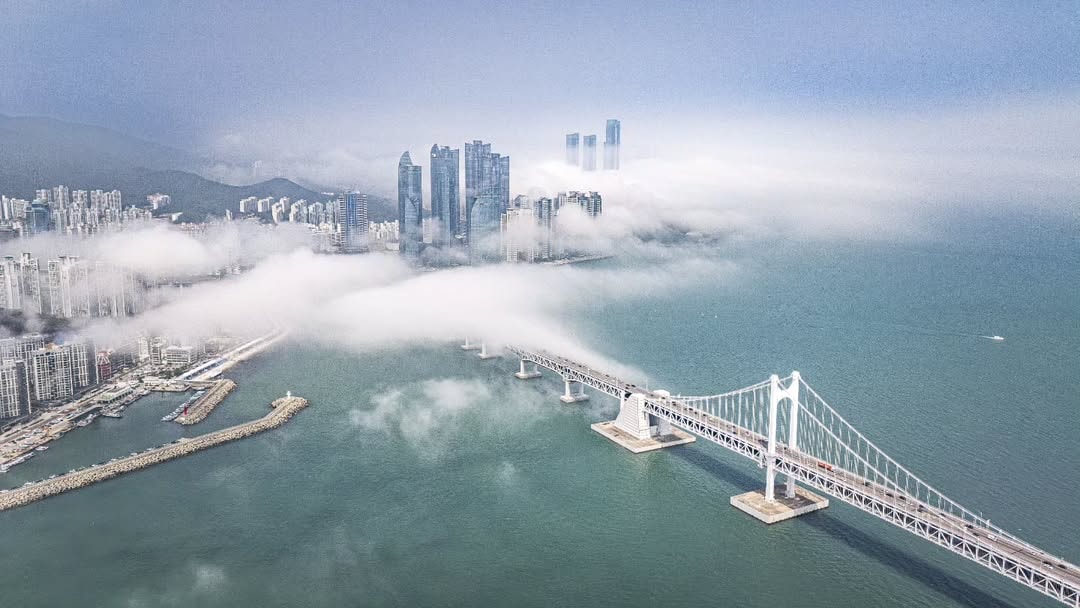 City skyline hidden by clouds (photo 3 of 4)