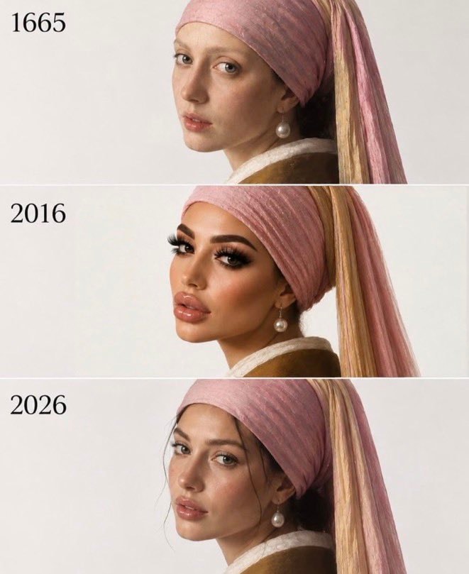 Vermeer Girl with Pearl Earring modern portraits