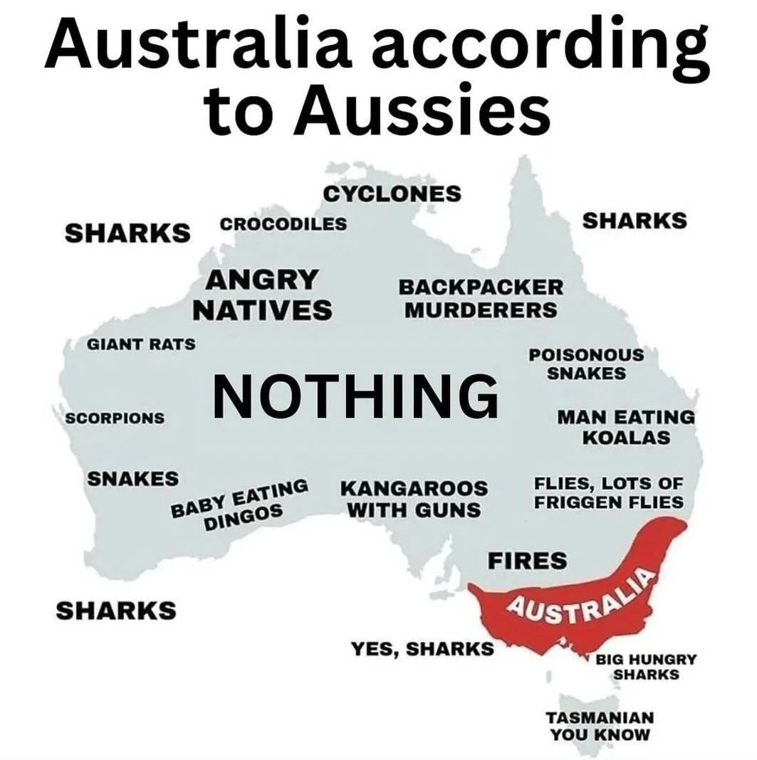 Australia according to Aussies meme Australia according to Aussies meme