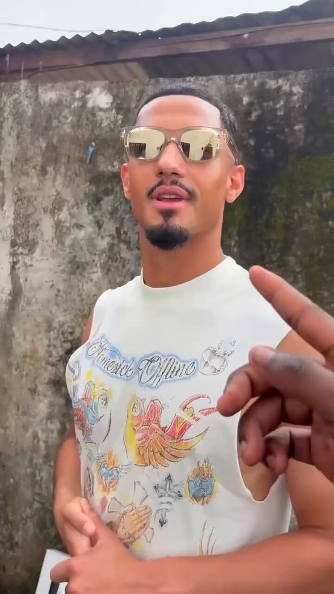 William Saliba with his Cameroon cousins