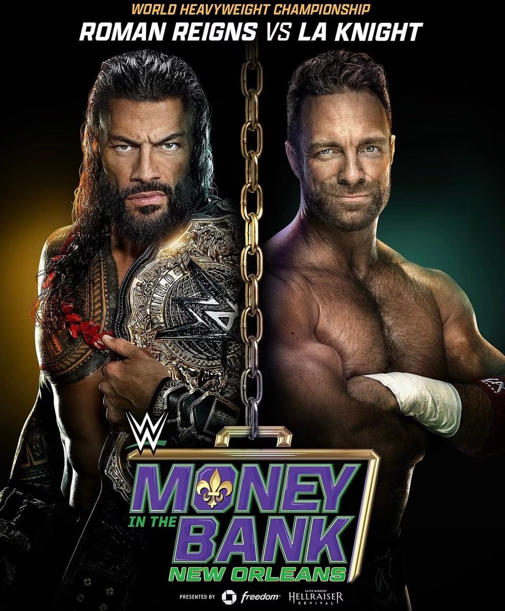 LA Knight vs Roman Reigns World Heavyweight Championship