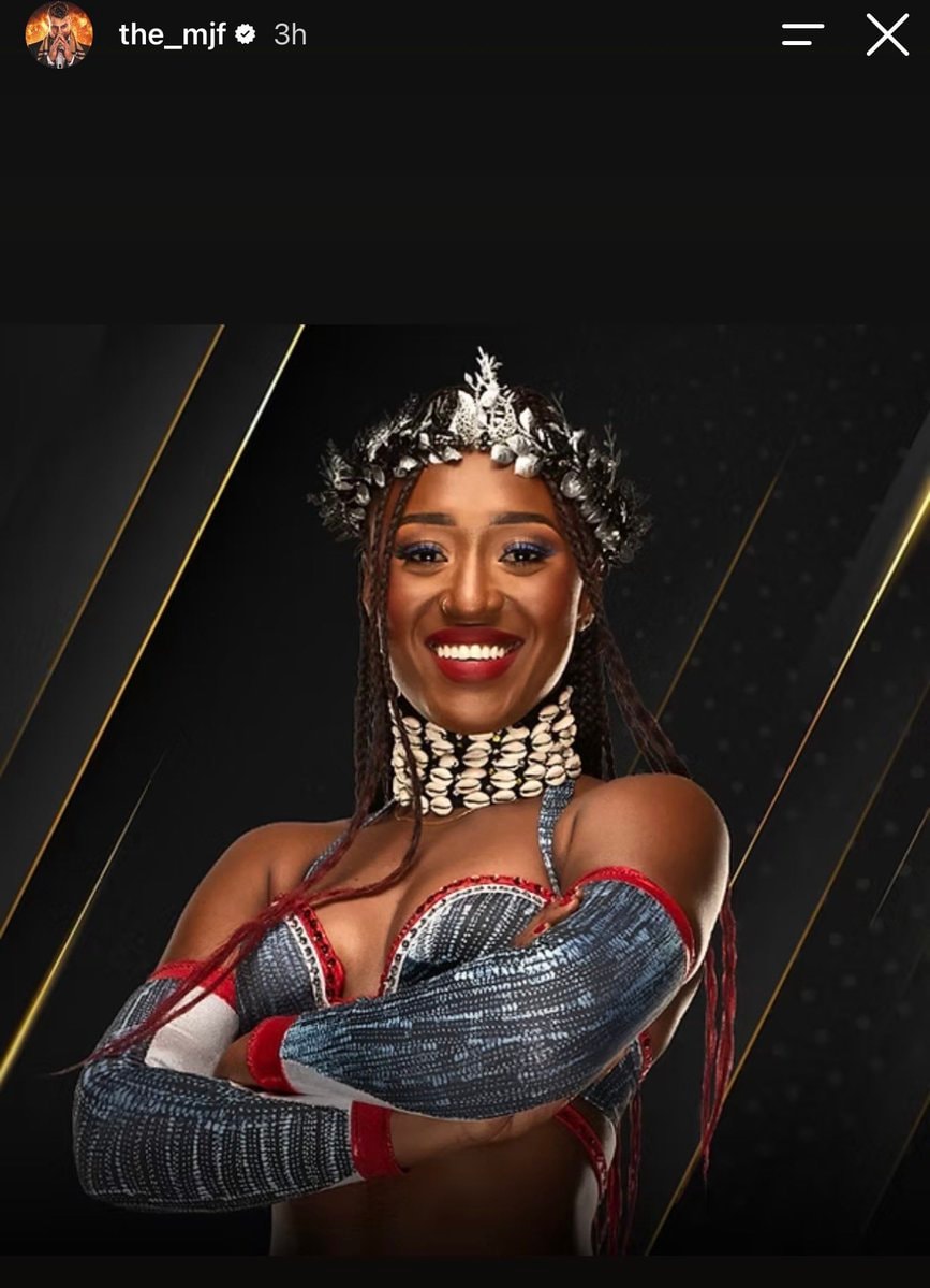 MJF acknowledges Queen Aminata TBS win