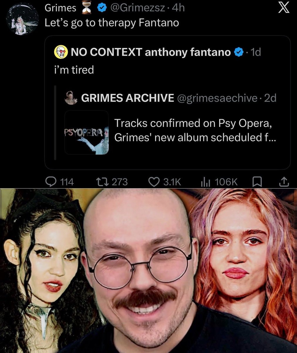 Grimes tells Fantano to seek therapy