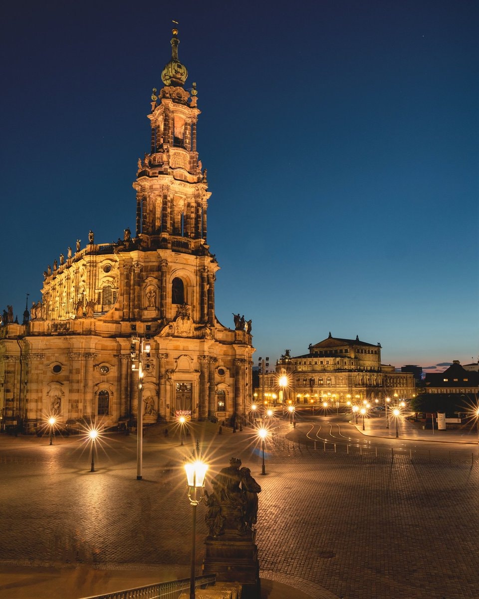 Dresden Germany square sunset (photo 4 of 4)