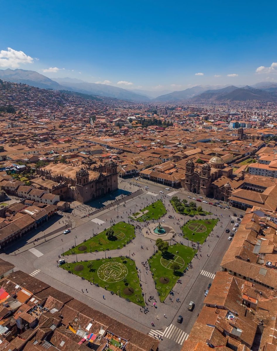 Cusco Peru aerial view Cusco Peru aerial view