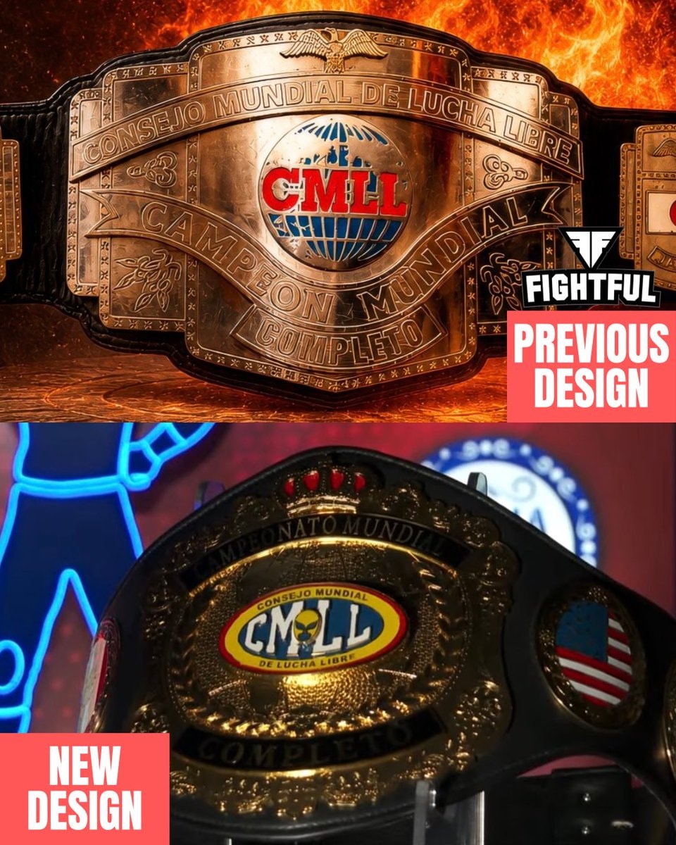 CMLL World Heavyweight Championship redesign