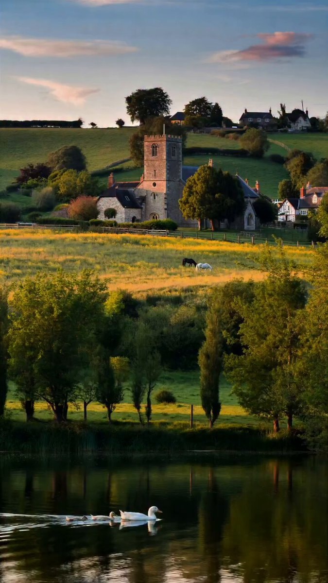 England rural landscape