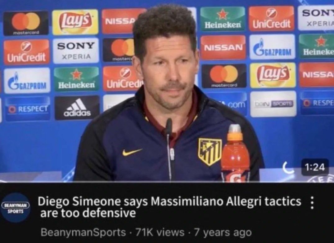 Diego Simeone Allegri tactics