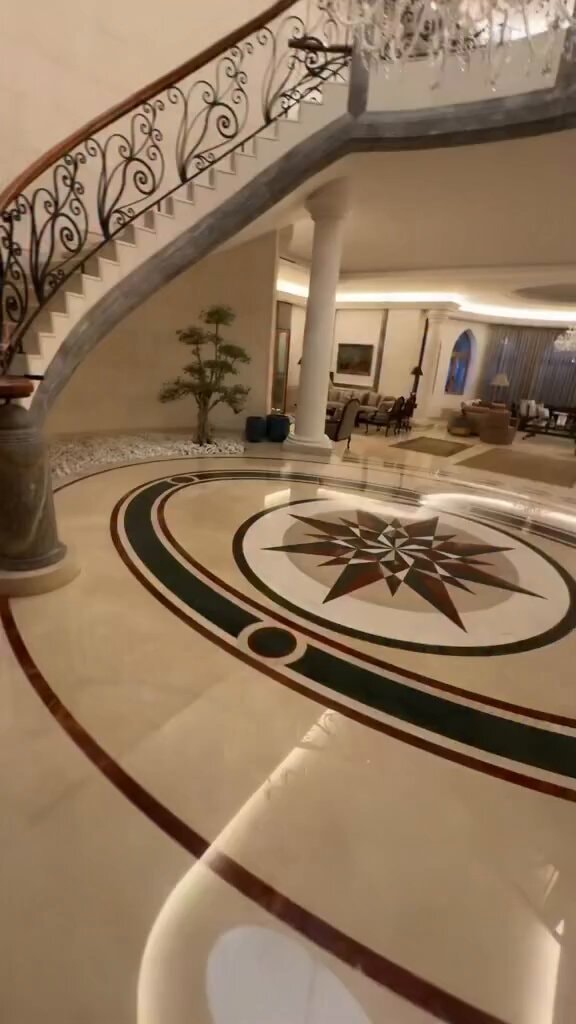 Luxurious house interior with staircase