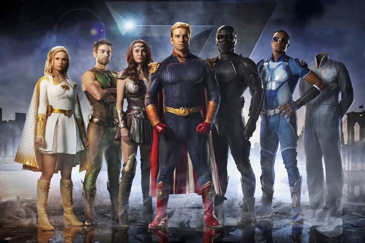 The Boys headless superhero lineup The Boys headless superhero lineup