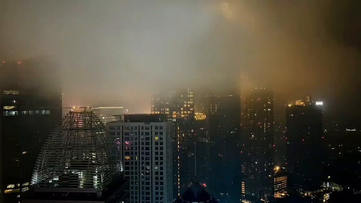 Clouds over Indonesia buildings