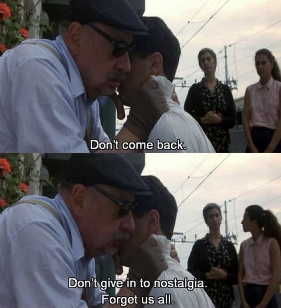 Movie scene meme about moving on
