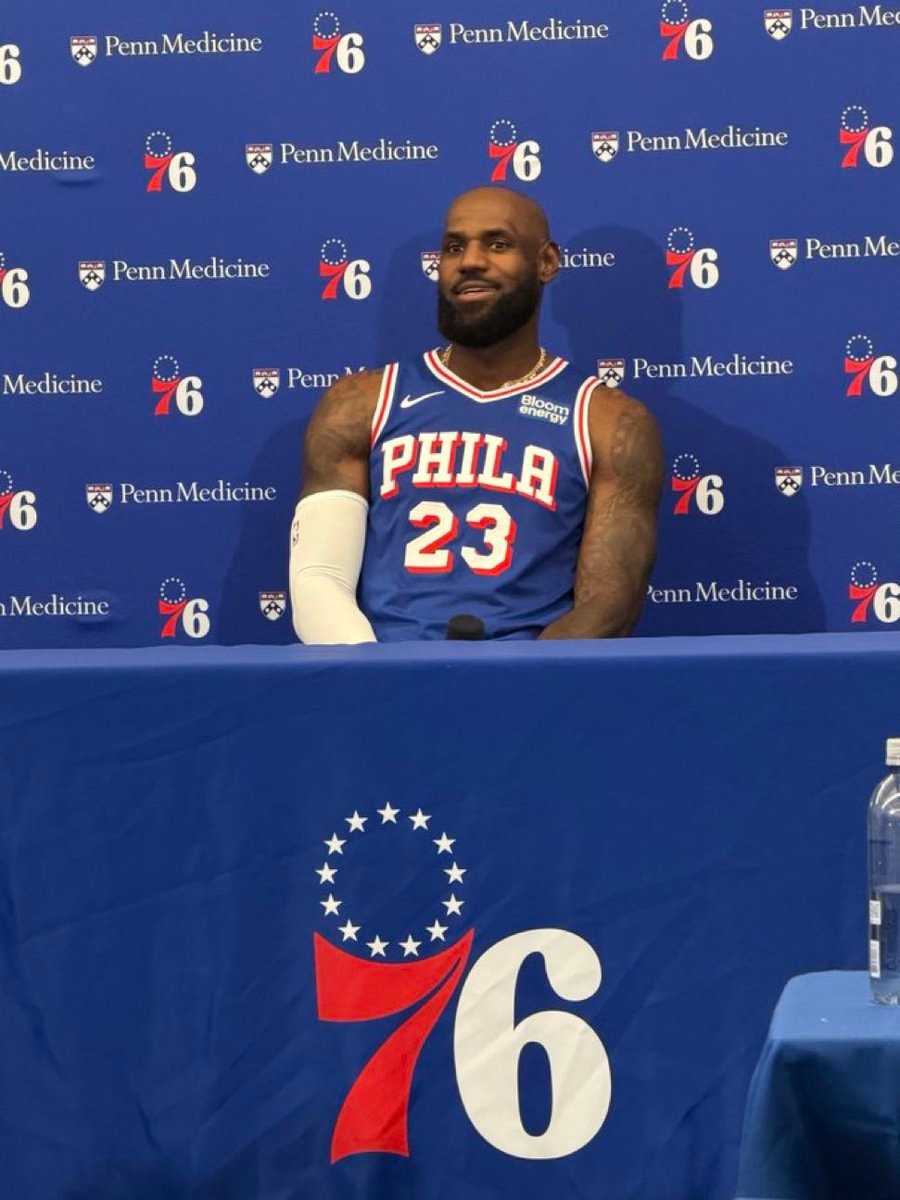 LeBron James with SIXERS LeBron James with SIXERS