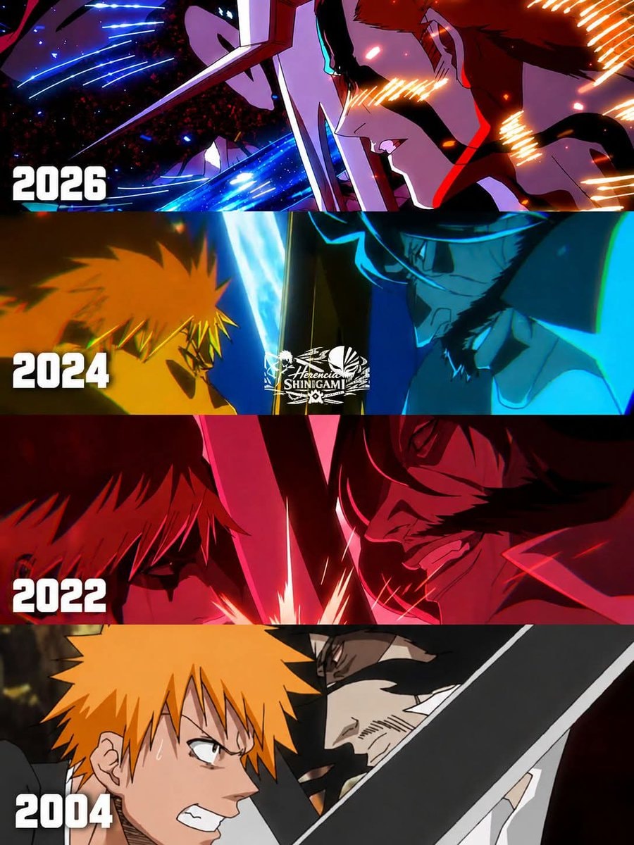 Bleach animation evolution