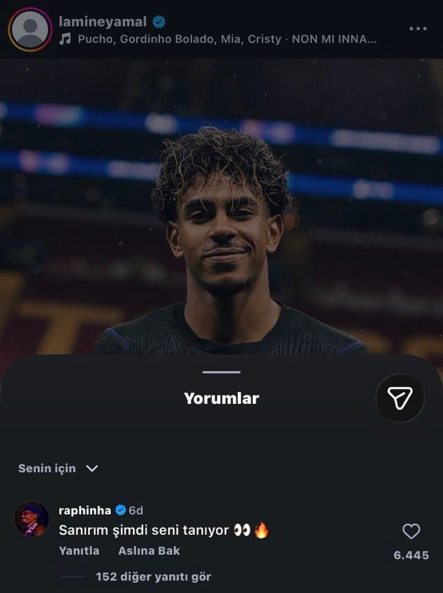 Raphinha comments on Yamal