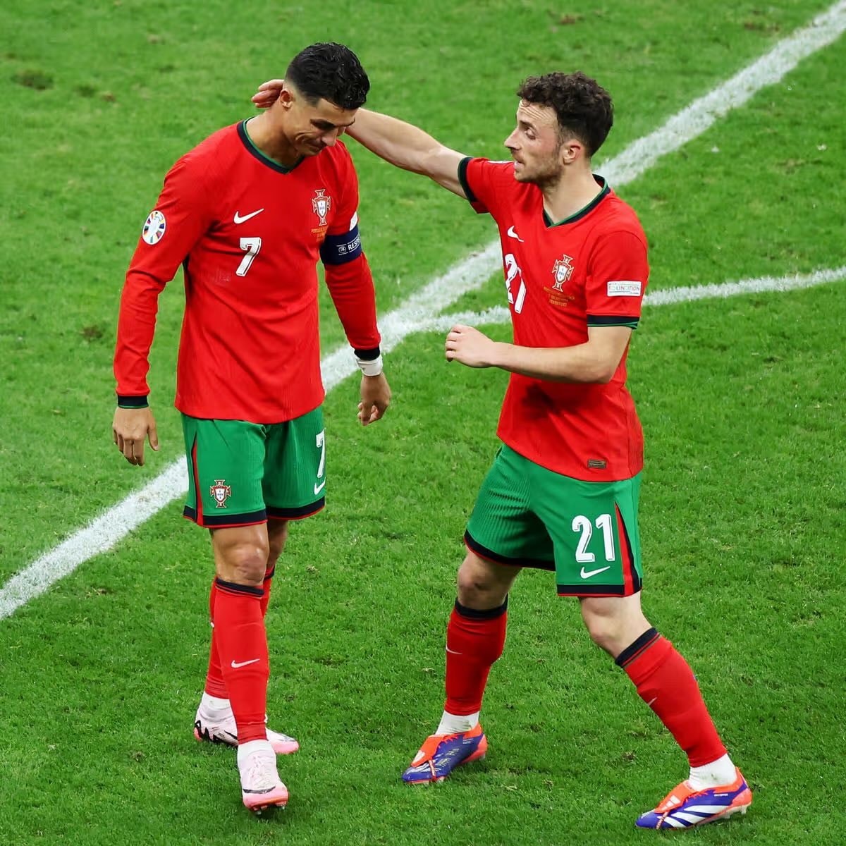 Diogo Jota and Cristiano Ronaldo Portugal