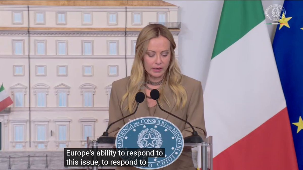 Meloni Schengen border remarks in Rome