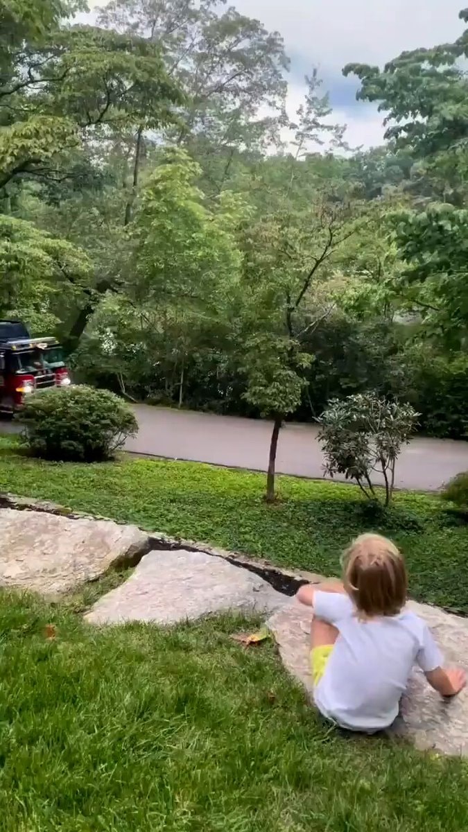 Firefighter makes child's day